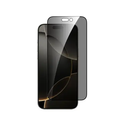 Folie protectie Privacy Dviced DV520025 pentru iPhone 16 Pro Max, cu aplicator (Transparent/Negru)