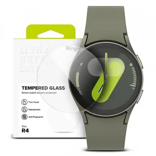 Folie Protectie Ringke R4 pentru Samsung Galaxy Watch7 40mm, Set 4 bucati, Sticla Securizata