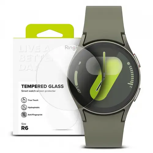 Folie Protectie Ringke R6 pentru Samsung Galaxy Watch7 44mm, Set 4 bucati, Sticla Securizata