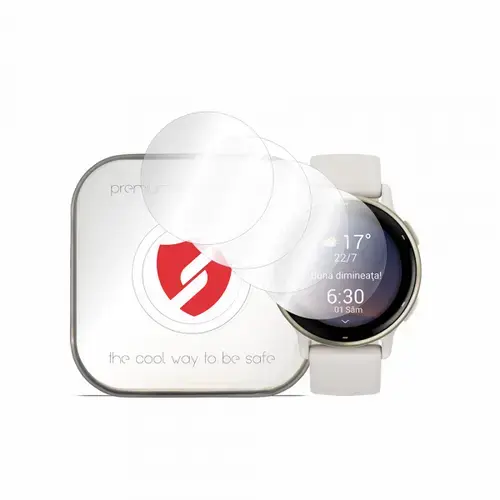 Folie Protectie Smart Protection Premium Classic pentru Garmin Vivoactive 5, Set 4 bucati, Plastic