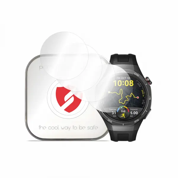 Folie Protectie Smart Protection Premium Classic pentru Huawei Watch GT 5 Pro 46mm, Set 4 bucati, Plastic