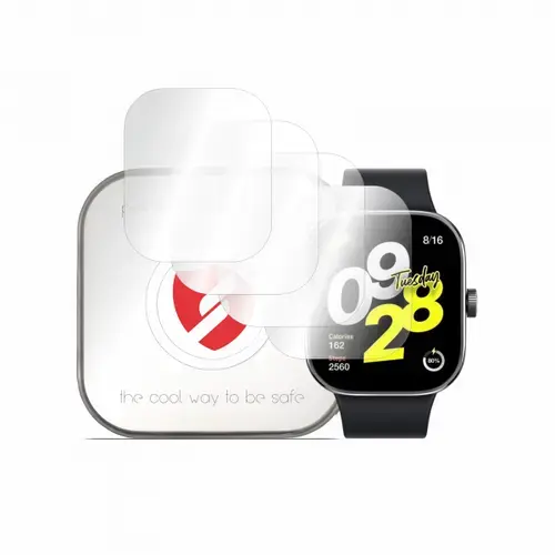 Folie Protectie Smart Protection Premium Classic pentru Xiaomi Redmi Watch 4, Set 4 bucati, Plastic