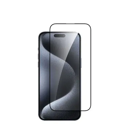 Folie protectie sticla Dviced DV520004, pentru iPhone 15 Pro Max (Negru/Transparent)