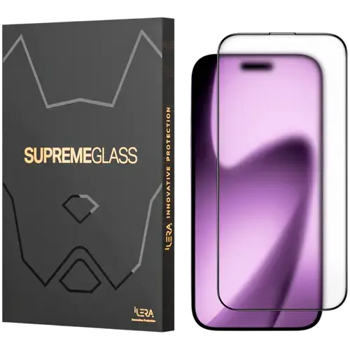 Folie Protectie Sticla iLera FrostedGlass 2.0 pentru iPhone Air (Transparent)