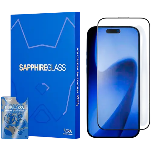 Folie protectie sticla iLera Sapphire Ultra Glass 2.0 pentru iPhone 17 Pro Max (Transparent)