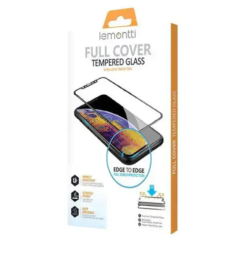 Folie Protectie Sticla Lemontti pentru Oppo A77 5G, 9H (Transparent/Negru)