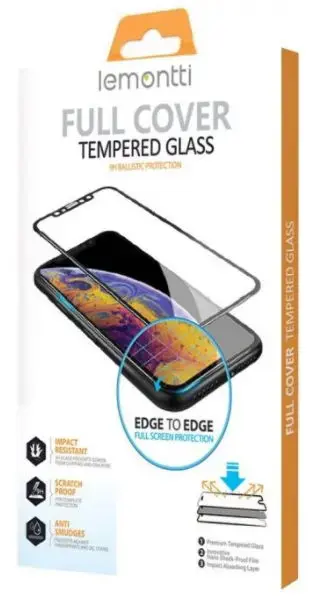 Folie Protectie Sticla Temperata Lemontti Full Fit LEMFSFFOA545GBK pentru Oppo A54 5G (Transparent/Negru)