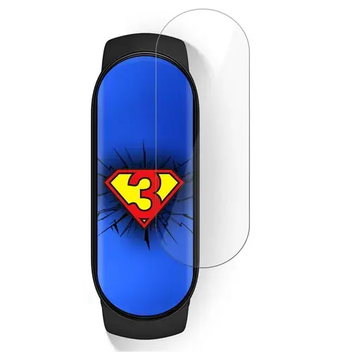 Folie protectoare 3mk, sticla, ceas Xiaomi Mi Band 6, 3 buc.