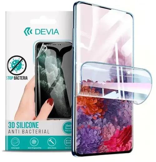 Folie Silicon Antibacterian Devia DFSAX12LT pentru Xiaomi 12 Lite (Transparent)