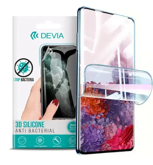 Folie Silicon Antibacterian Devia Pentru Huawei P30 Lite (Transparent)