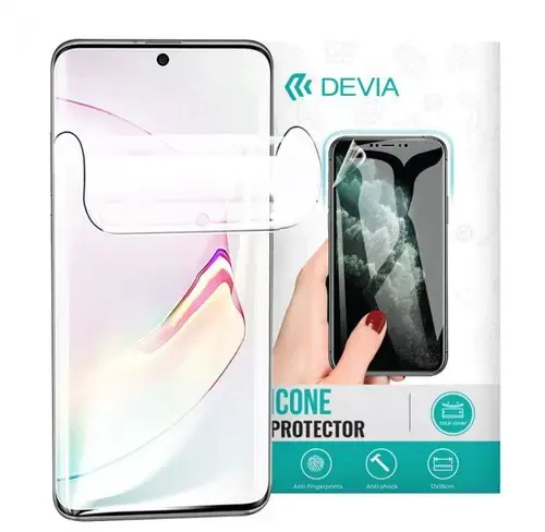 Folie Silicon Devia Antibacterian pentru Google Pixel 7 Pro (Transparent)