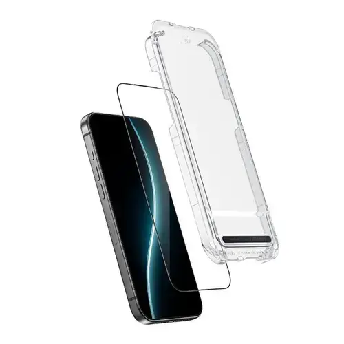 Folie Sticla Benks Premium Glass Warrior Sapphire Coating pentru iPhone Air cu aplicator inclus, Negru