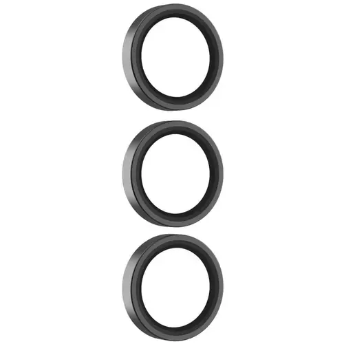 Folie Sticla Camera Devia Peak Series Samsung Galaxy S25, pachet de 3 buc, Negru