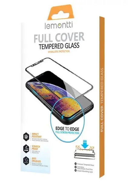 Folie Sticla Full Fit Lemontti LFSTFIP14M13PMBK pentru Apple iPhone 14 Plus / Apple iPhone 13 Pro Max (Negru)