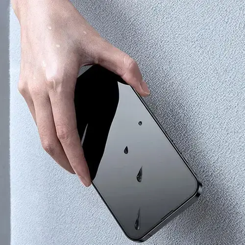 Folie Sticla Lemontti LEMFSPFIXVIIAN Privacy Full Fit pentru Apple iPhone Air (Transparent/Negru)