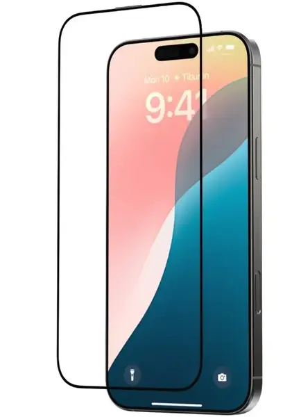 Folie Sticla Star Series Full Screen Entire View Devia pentru iPhone 16 Pro Max, Negru