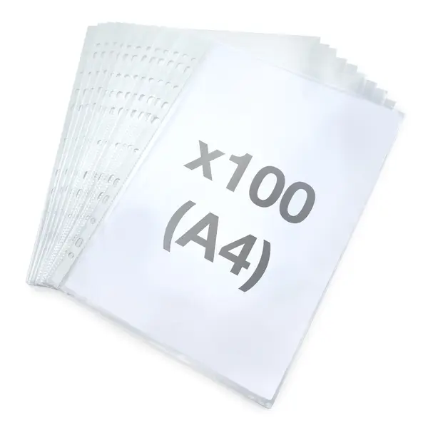 Folii protectie A4 plastic reciclat 60 microni 100 bucati/set Rapesco Folii protectie A4 plastic reciclat 60 microni 100 bucati/set Rapesco