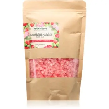 Folk & Flora Raspberry & Rose sare de baie
