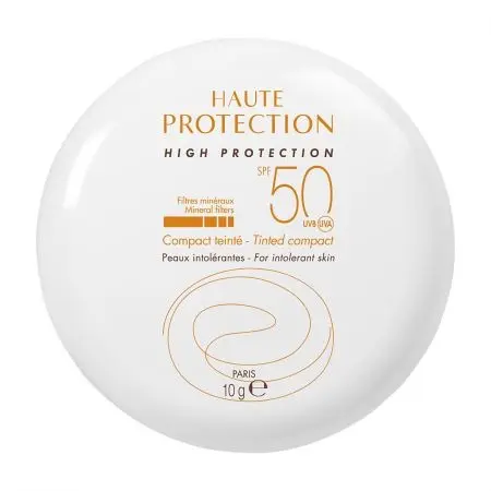 Fond de ten compact pentru protectie solara SPF 50+ Avene – Nuanta Dore, 10g