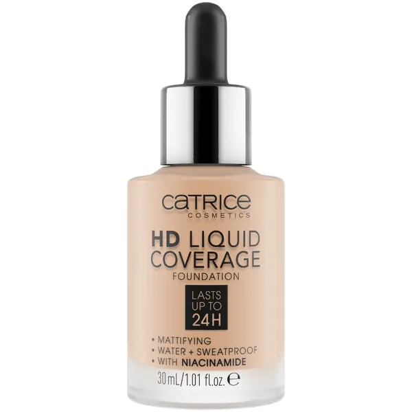 Fond de ten HD Liquid Coverage Foundation 030 - Sand Beige, 30ml, Catrice