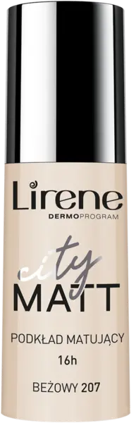 Fond de ten matifiant City Matt Beige 207, 30ml, Lirene