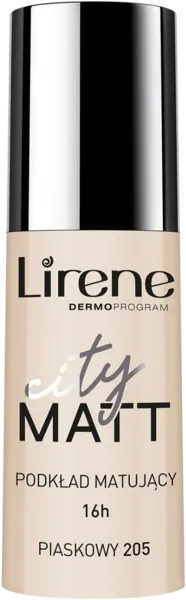 Fond de ten matifiant City Matt Sand 205, 30ml, Lirene