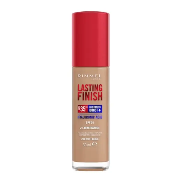 Fond de Ten Rimmel London Lasting Finish, 35H, 200 Soft Beige, 30 ml