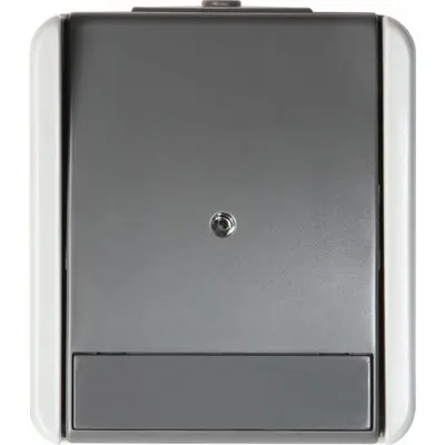 Fontana Buton cu LED Simplu 1M 10A IP44 Gri, TEM Modul TEM-SF11GYTI-U