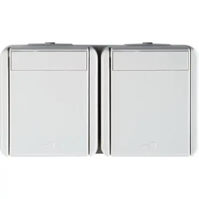 Fontana Priza dubla CP PT alb, TEM Modul TEM-CF10PW-U