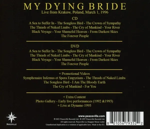 For Darkest Eyes (CD+DVD) | My Dying Bride