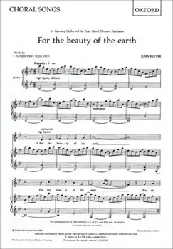 For the beauty of the earth. SA vocal score, Sheet Map/***