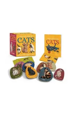 For the Love of Cats: A Wooden Magnet Set - Eliza Berkowitz