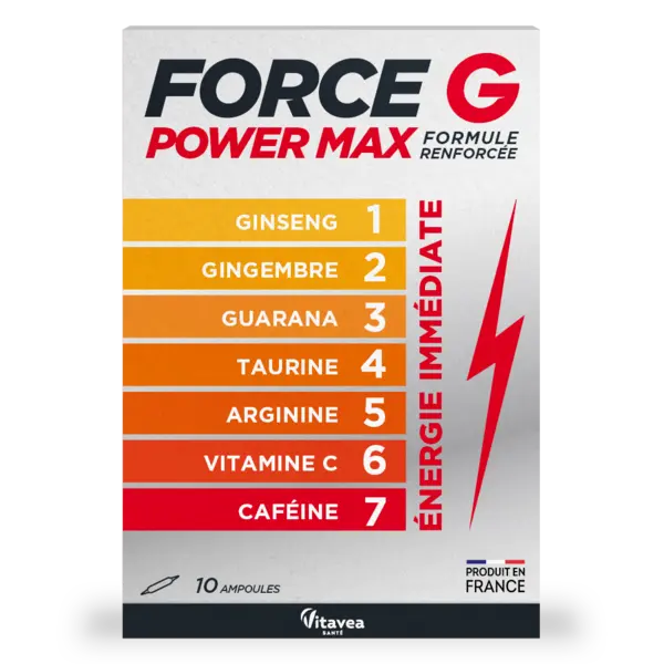 Force G Power Max, 10 fiole buvabile, Vitavea