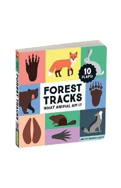 Forest Tracks: What Animal Am I? Lift-The-Flap Board Book - Mudpuppy
