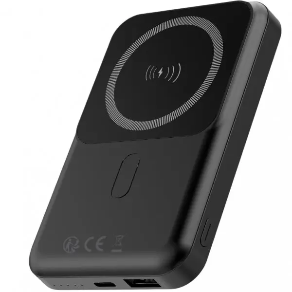 FOREVER Baterie Externa Wireless Forever MATB-100, 10000mAh, 22.5W, QC + PD + FQI, 1 x QI - 1 x USB-A - 1 x USB-C, Neagra
