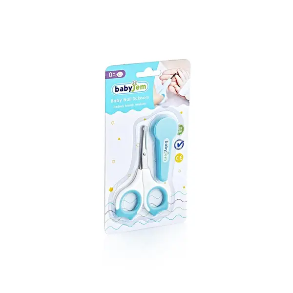 Forfecuta BabyJem pentru bebelusi cu suport protectie Blue