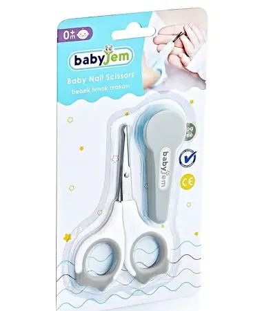 Forfecuta BabyJem pentru bebelusi cu suport protectie Gri