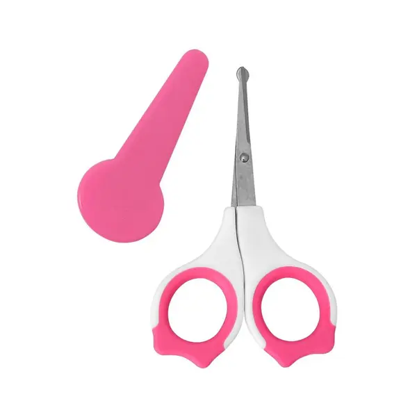 Forfecuta de unghii pentru bebelusi cu suport de protectie 0 luni+ Pink