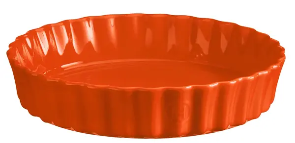 Formă ceramică pentru prăjituri Emile Henry - 1.980 L, 28 cm, portocaliu
