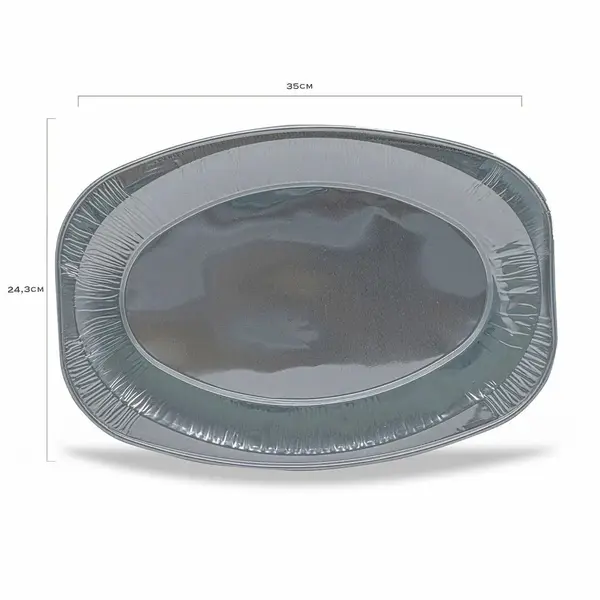 Forma de copt ovală aluminiu S-350 – Set 25 buc Forma de copt ovală aluminiu S-350 – Set 25 buc