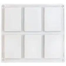 Forma de Sapun Rectangular 6 Cavitati