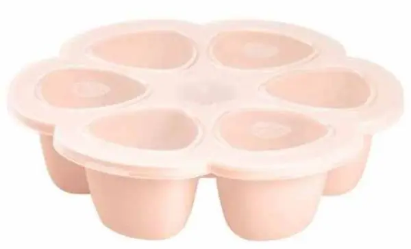 Formă de silicon pentru congelare Beaba - 6 х 150 ml, roz