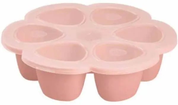 Formă de silicon pentru congelare Beaba - 6 х 90 ml, roz