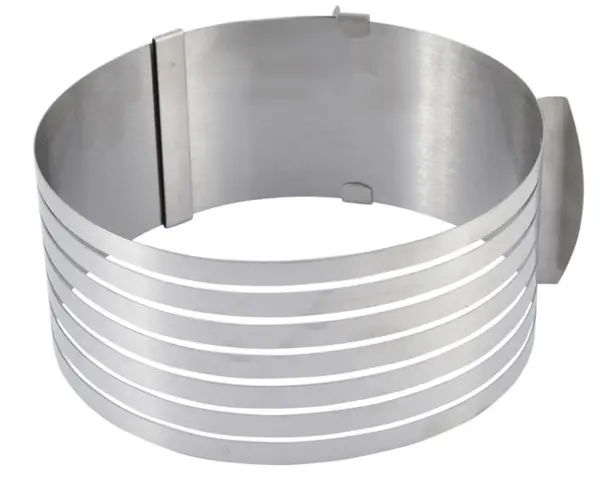 Formă de tort rotundă din Inox reglabilă (24-30cm)