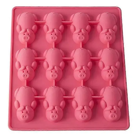 Forma prajituri din silicon pentru ciocolata si bomboane model piggy