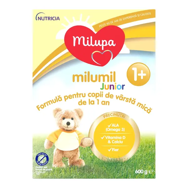 Formula de lapte Milumil Junior, 1 an+, 600 g, Milupa