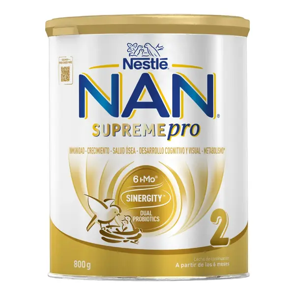 Formula de lapte praf Nan 2 SupremePro, 6+ luni, 800 g, Nestlé