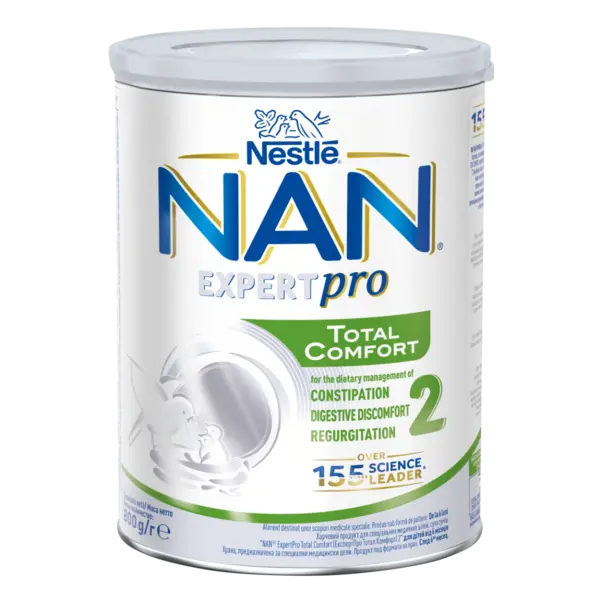 Formula de lapte praf Nan Expert Pro Total Confort 2 de la 6 luni, 800g, Nestle