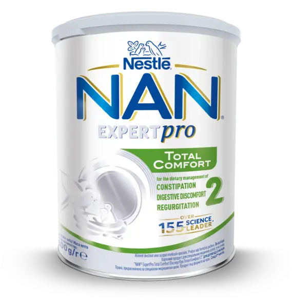 Formula de lapte praf Nan Expert Pro Total Confort 2 de la 6 luni, 800g, Nestle
