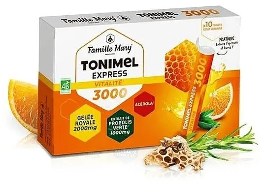 Formulă pentru tonus și energie, 10 fiole de băut, Famille Mary